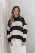 Zali Knit-Chocolate/Natural