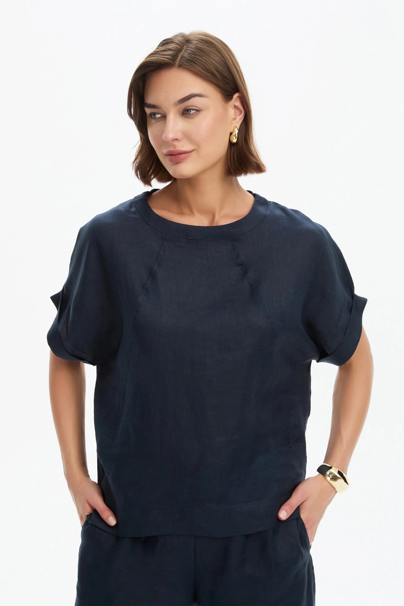 Angled Seam Top