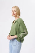 Kimberley Top- Moss Green