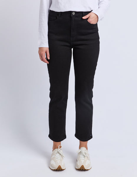Ada Straight Leg Jean- Black