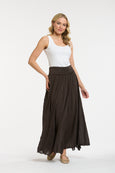 Georgia Maxi Skirt- Chocolate