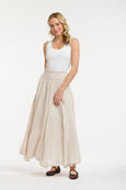 Georgia Maxi Skirt- Beige