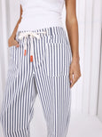 Carter Barrel Jean- Blue Stripe