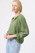 Kimberley Top- Moss Green