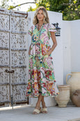 St Tropez Ruffle Tier Maxi Dress