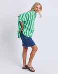 Palermo Stripe Shirt- Green/Blue