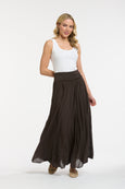 Georgia Maxi Skirt- Chocolate