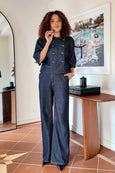 Plunge Jacket- Dark Denim
