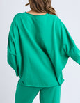 Gab LS Sweat- Turquoise