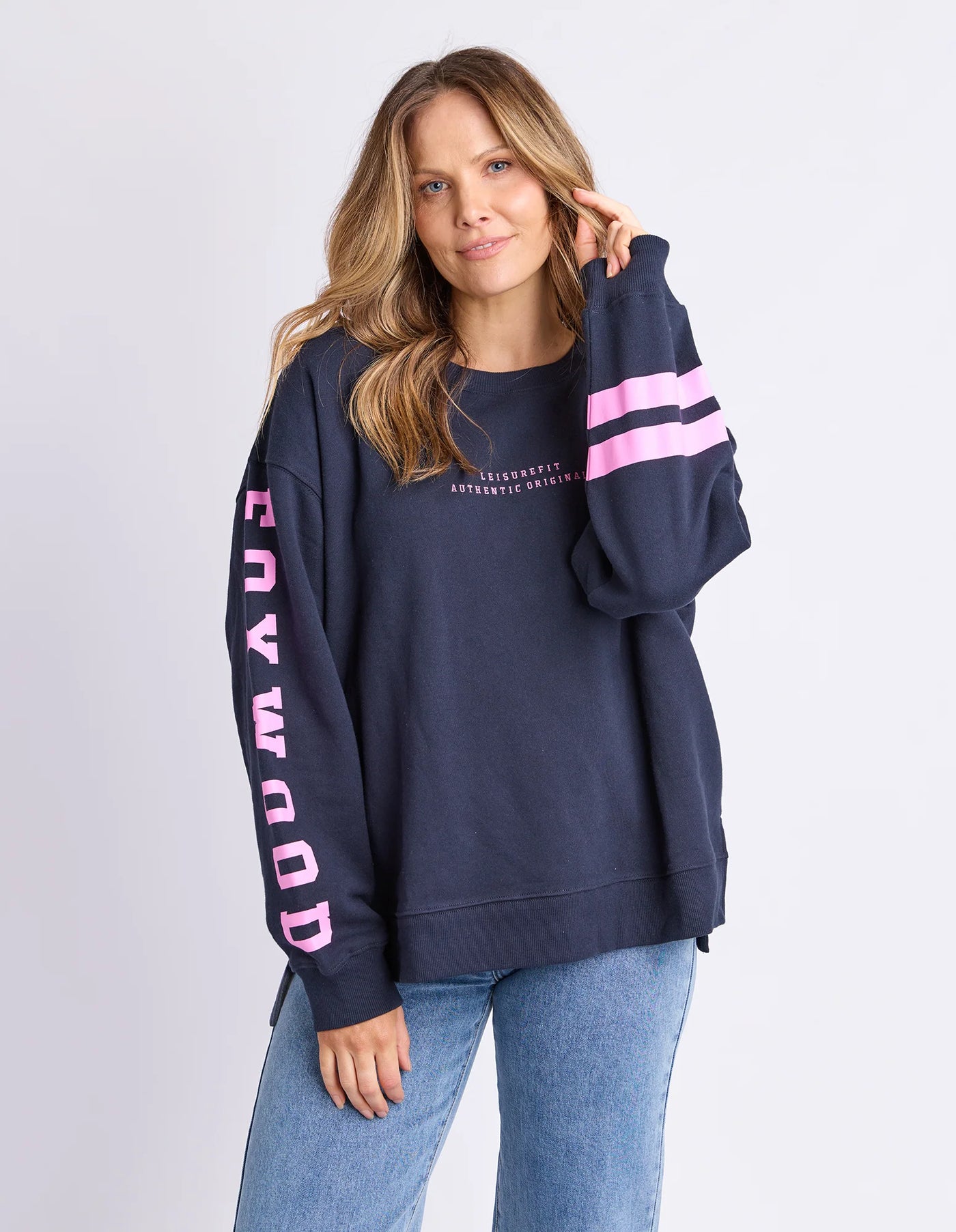 Origin Crew- Navy/Pink