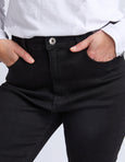 Ada Straight Leg Jean- Black