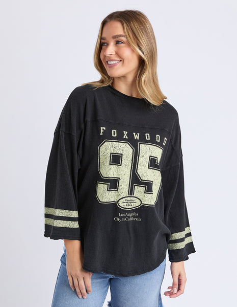 Ninety Five LS Tee- Washed Black