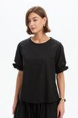 Ruffle Sleeve Detail Top