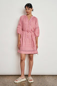 Jostle Dress- Pink Clay