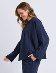 Gab LS Sweat- Navy
