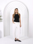 Leo Barrel Jeans- White