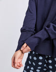 Sunny Long Sleeve Knit- Navy