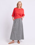 The Willow Skirt- Black/White Stripe