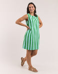 Palermo Dress- Green/Blue