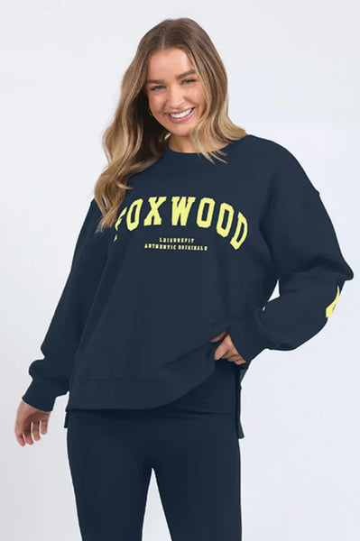 Interval Crew- Navy/Yellow