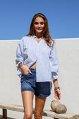 The Weekend Sorrento Shirt- Blue/White