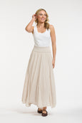 Georgia Maxi Skirt- Beige