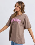 Interval Tee- Brown/Pink