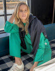 Gab LS Sweat- Turquoise