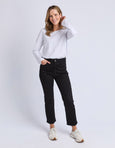 Ada Straight Leg Jean- Black