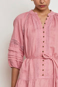 Jostle Dress- Pink Clay