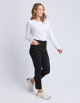 Ada Straight Leg Jean- Black