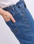 Birdie Denim Skirt- Mid Blue