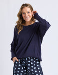 Sunny Long Sleeve Knit- Navy