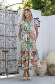 St Tropez Ruffle Tier Maxi Dress
