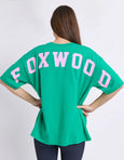 Interval Tee- Bright Green/Pink