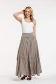 Georgia Maxi Skirt- Taupe