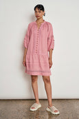 Jostle Dress- Pink Clay