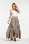 Georgia Maxi Skirt- Taupe