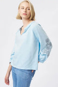 Kimberley Top- Azure Blue