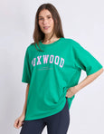 Interval Tee- Bright Green/Pink