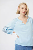 Kimberley Top- Azure Blue
