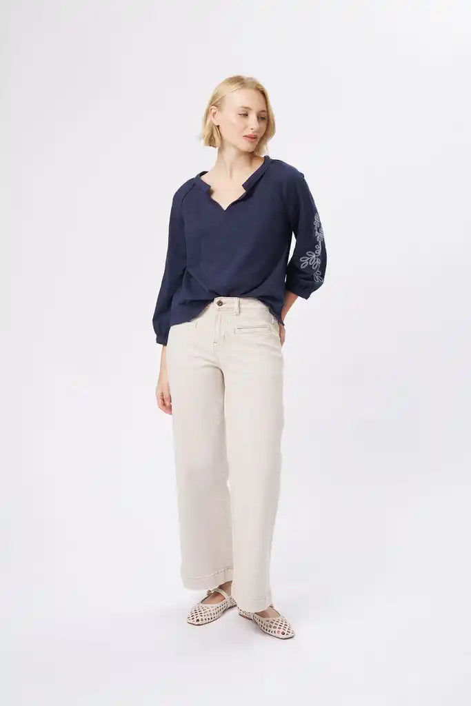 Kimberley Top- Shadow Blue
