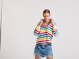 Rugby Sweat- Multi Stripe