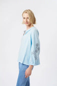 Kimberley Top- Azure Blue