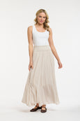 Georgia Maxi Skirt- Beige