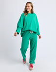 Gab LS Sweat- Turquoise