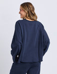 Gab LS Sweat- Navy