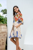 Tropical Sagrada Collar Shirt Dress