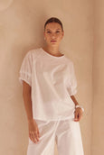 Ruffle Sleeve Detail Top