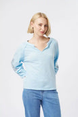Kimberley Top- Azure Blue